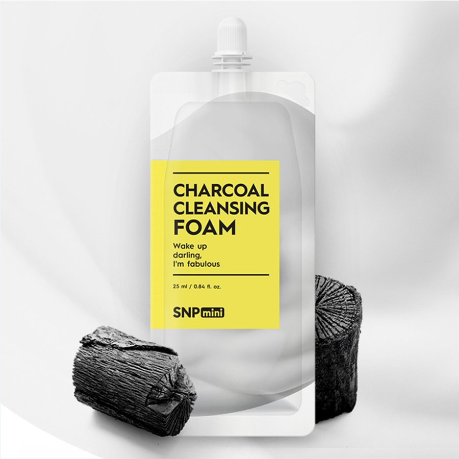 SNP MINI CHARCOAL CLEANSING FOAM
